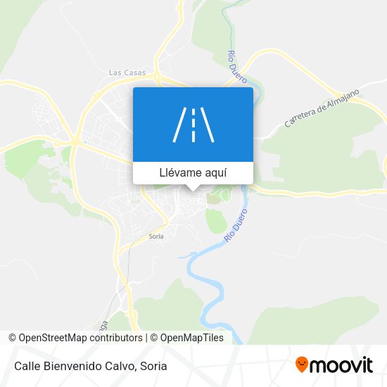 Mapa Calle Bienvenido Calvo
