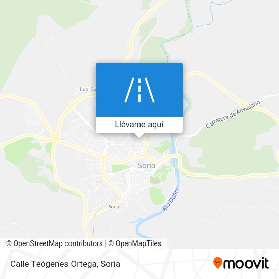Mapa Calle Teógenes Ortega