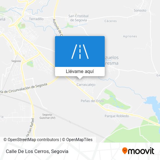 Mapa Calle De Los Cerros