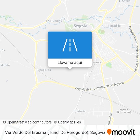 Mapa Vía Verde Del Eresma (Tunel De Perogordo)