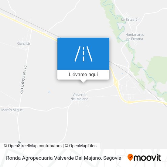 Mapa Ronda Agropecuaria Valverde Del Majano