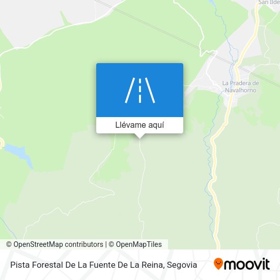 Mapa Pista Forestal De La Fuente De La Reina