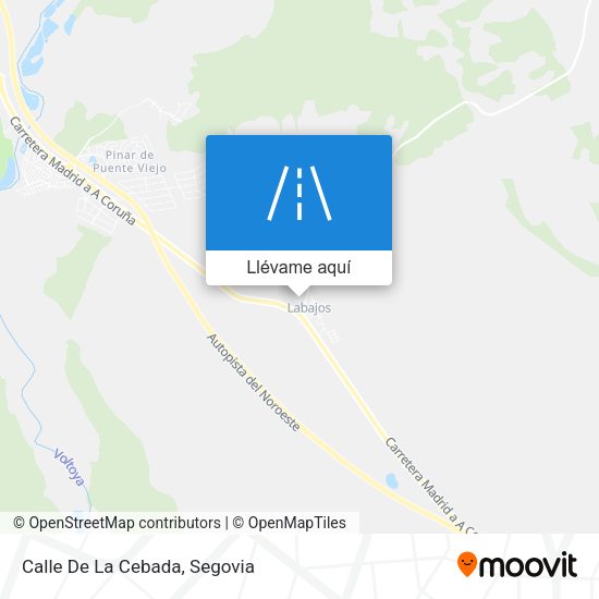 Mapa Calle De La Cebada