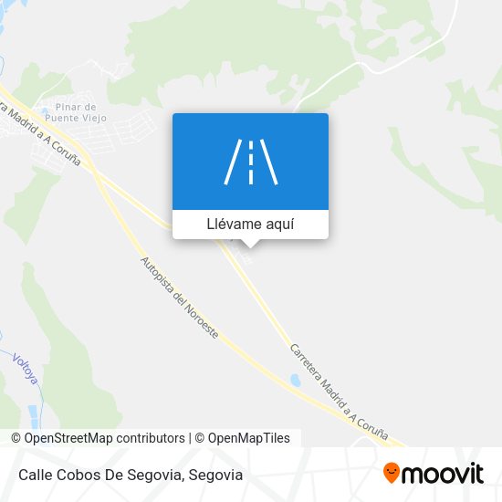 Mapa Calle Cobos De Segovia