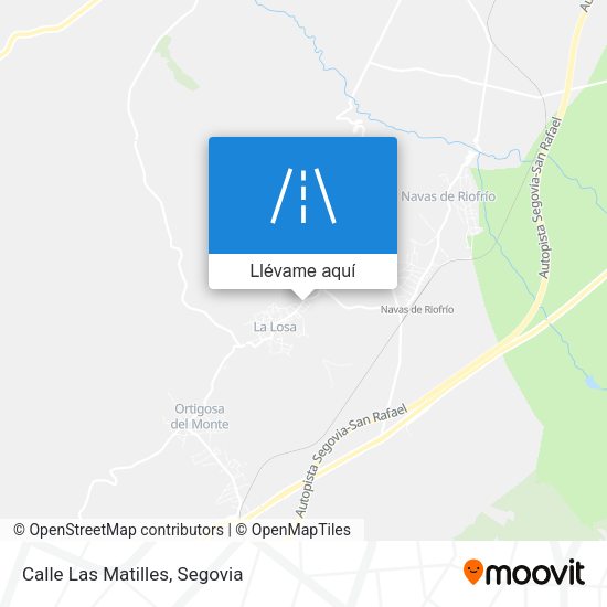 Mapa Calle Las Matilles