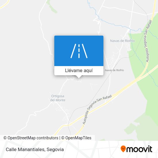 Mapa Calle Manantiales