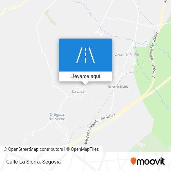 Mapa Calle La Sierra
