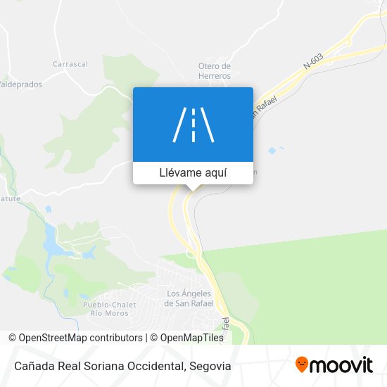 Mapa Cañada Real Soriana Occidental