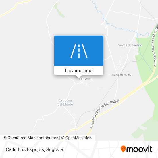 Mapa Calle Los Espejos