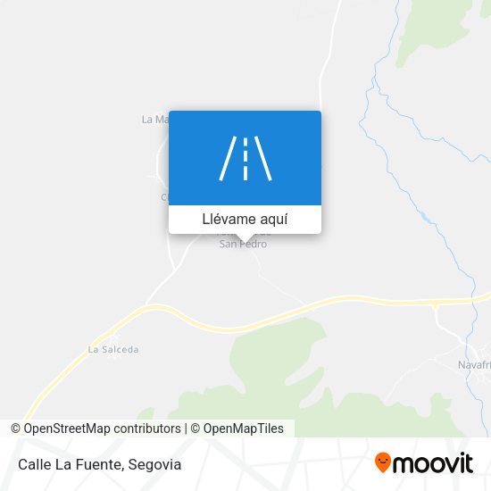 Mapa Calle La Fuente