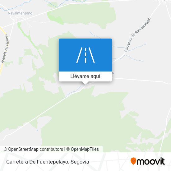 Mapa Carretera De Fuentepelayo