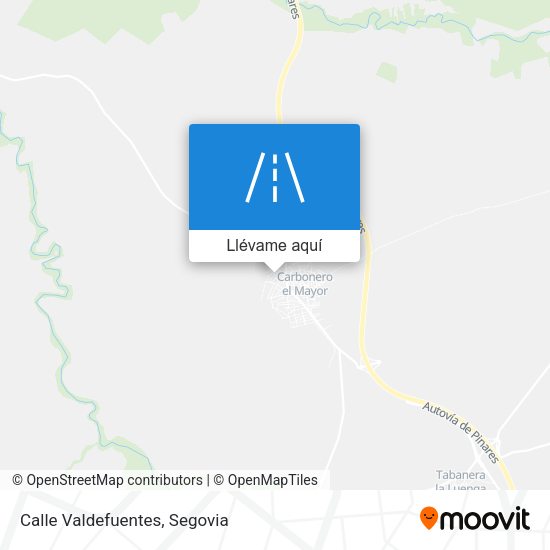 Mapa Calle Valdefuentes