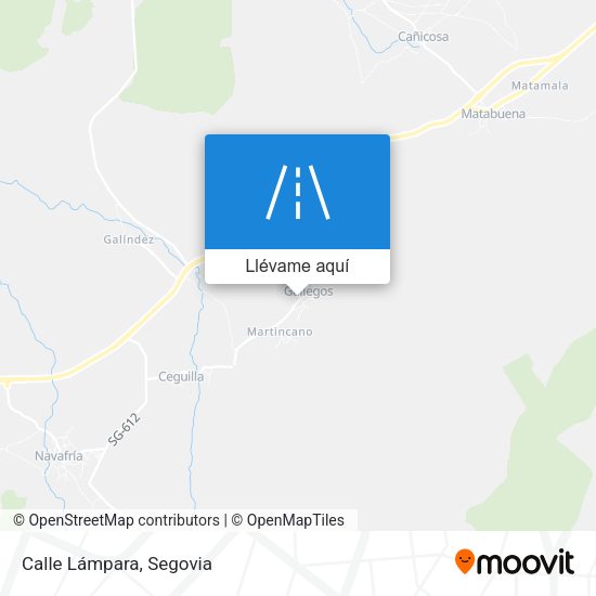 Mapa Calle Lámpara