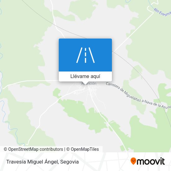 Mapa Travesía Miguel Ángel
