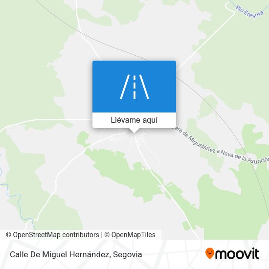 Mapa Calle De Miguel Hernández