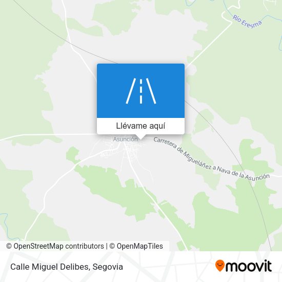 Mapa Calle Miguel Delibes