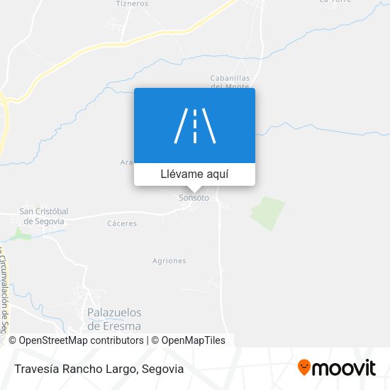 Mapa Travesía Rancho Largo