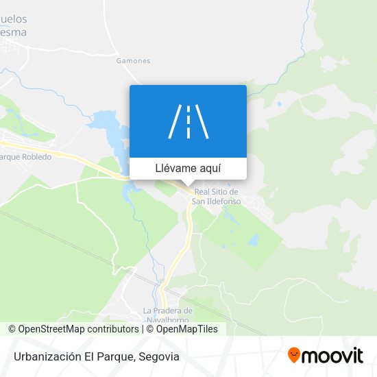Mapa Urbanización El Parque