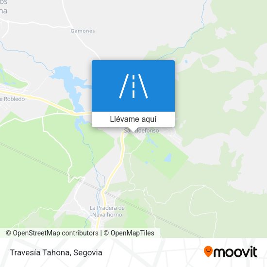 Mapa Travesía Tahona