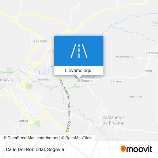 Mapa Calle Del Robledal
