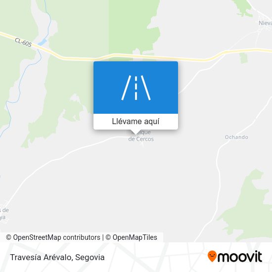 Mapa Travesía Arévalo