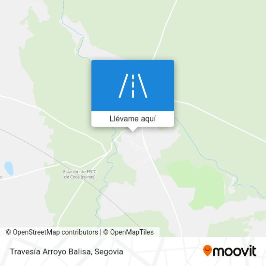Mapa Travesía Arroyo Balisa