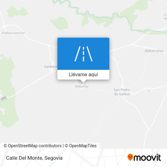 Mapa Calle Del Monte
