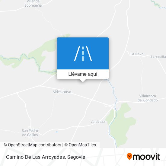 Mapa Camino De Las Arroyadas