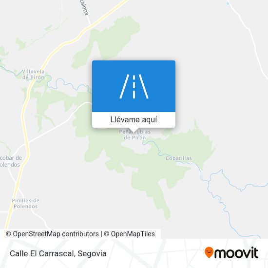 Mapa Calle El Carrascal