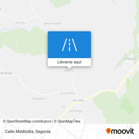Mapa Calle Mediodía