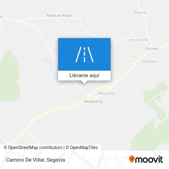 Mapa Camino De Villar