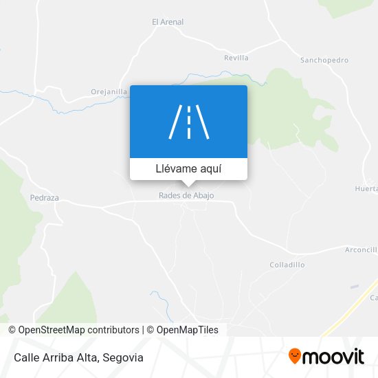 Mapa Calle Arriba Alta