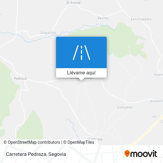 Mapa Carretera Pedraza