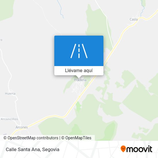 Mapa Calle Santa Ana