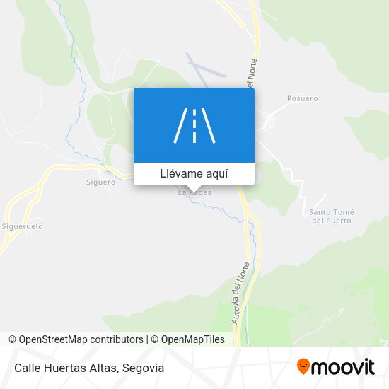 Mapa Calle Huertas Altas