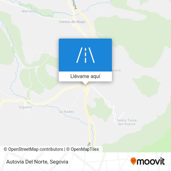 Mapa Autovía Del Norte
