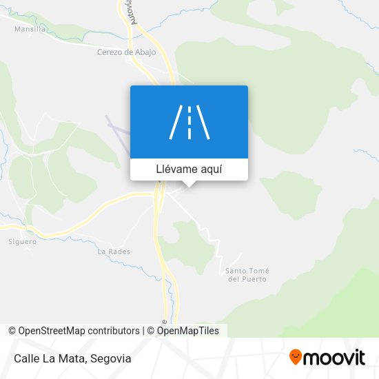 Mapa Calle La Mata