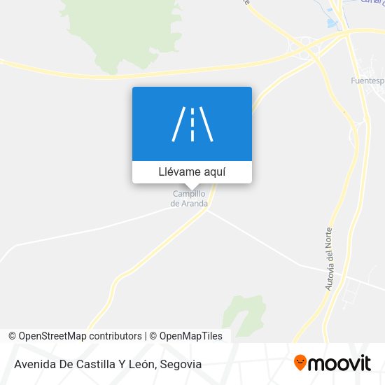 Mapa Avenida De Castilla Y León
