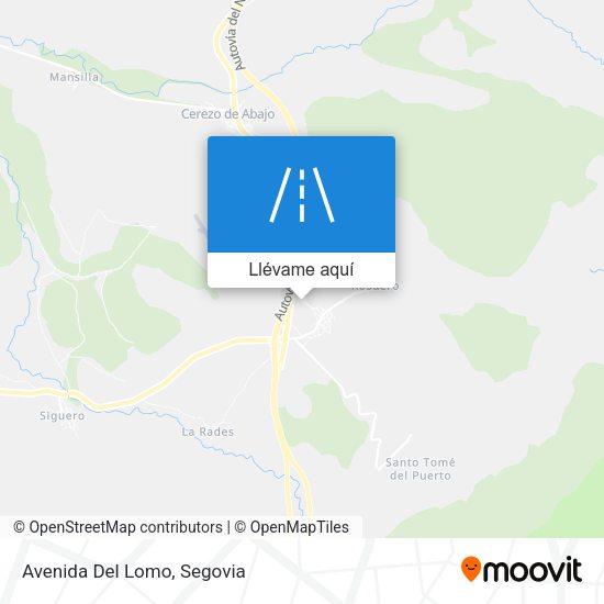 Mapa Avenida Del Lomo