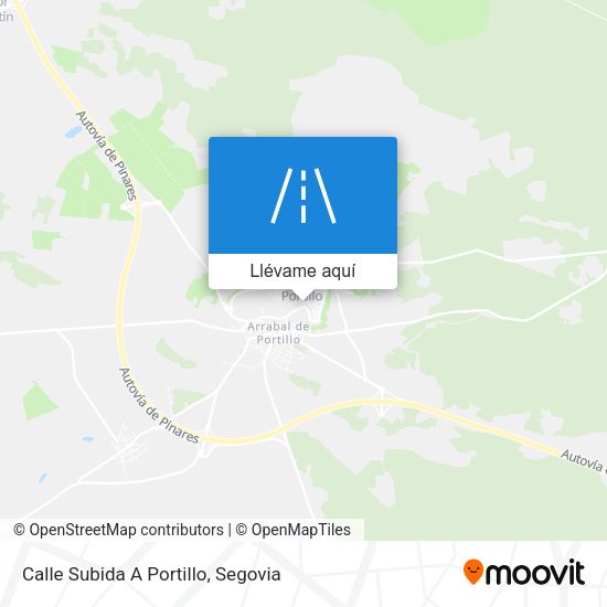 Mapa Calle Subida A Portillo