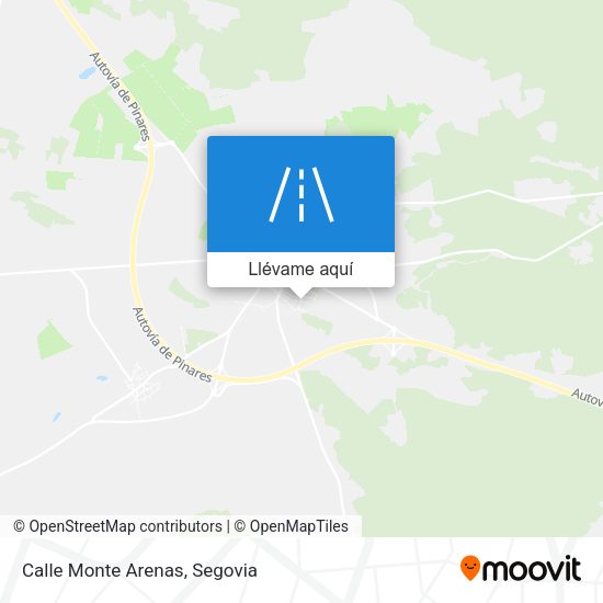 Mapa Calle Monte Arenas