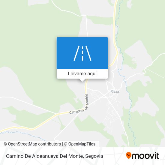 Mapa Camino De Aldeanueva Del Monte