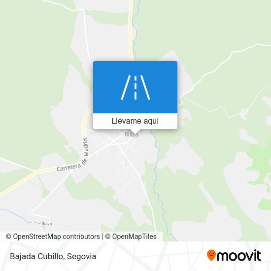 Mapa Bajada Cubillo