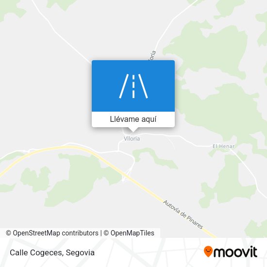Mapa Calle Cogeces
