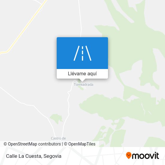 Mapa Calle La Cuesta