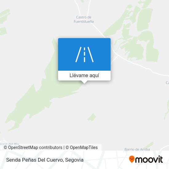 Mapa Senda Peñas Del Cuervo