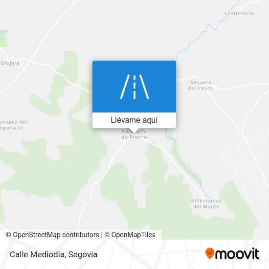 Mapa Calle Mediodía
