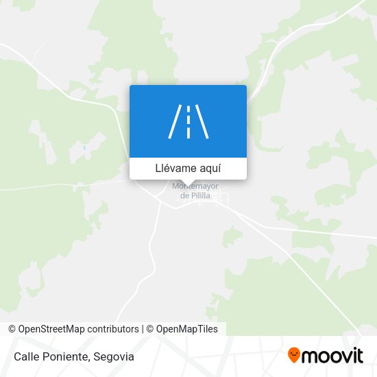 Mapa Calle Poniente