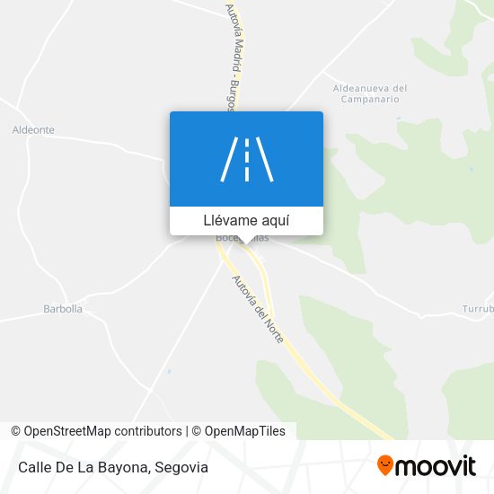 Mapa Calle De La Bayona