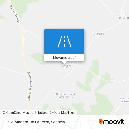 Mapa Calle Mirador De La Poza